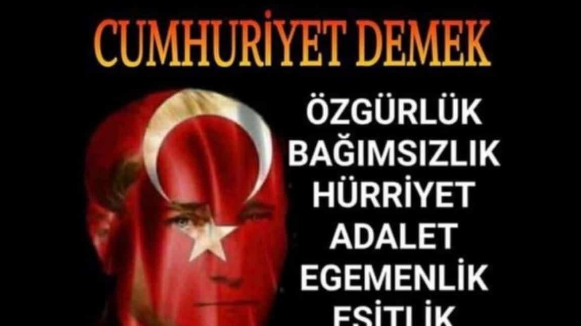 29 EKİM CUMHURİYET BAYRAMI KUTLU OLSUN. 